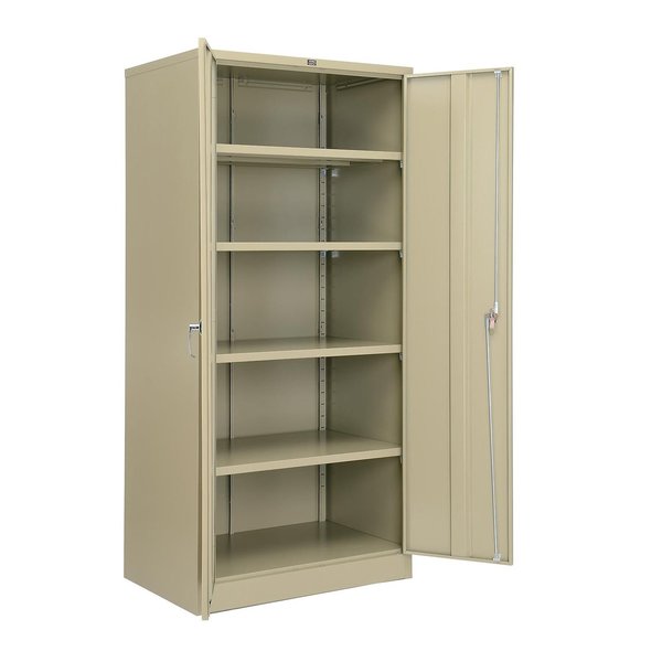 Global Industrial Unassembled Storage Cabinet, 36x24x78, Tan 493310TN